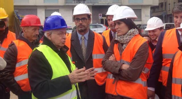 Filadelfia / La sindaca di Torino Chiara Appendino in visita al cantiere