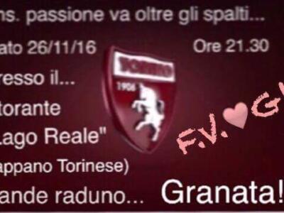 Grande Raduno Granata, il 26 novembre l’evento a Caselle