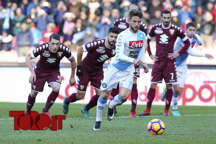 18.12.16, Campionato Serie A, 17a Giornata, Napoli, Stadio San Paolo, Napoli-Torino, nella foto: tiro rigore Mertens