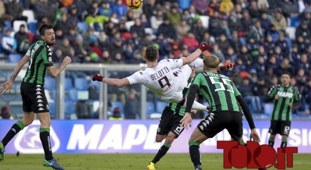 Torino-Sassuolo confermata domenica alle 20.45