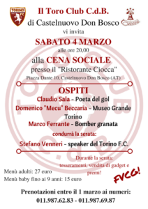 Il Toro Club C.d.B.di Castelnuovo Don Bosco