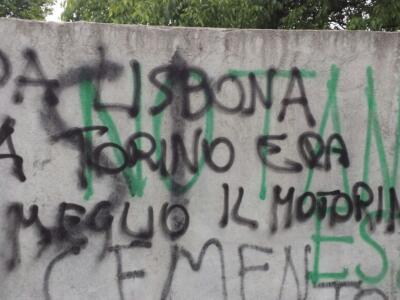 Vergogna a Superga: scritte sui muri contro il Grande Torino