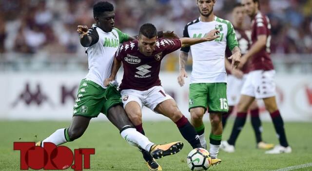 Sassuolo-Torino, formazione tipo per Iachini: confermato il tridente Falcinelli-Berardi-Politano