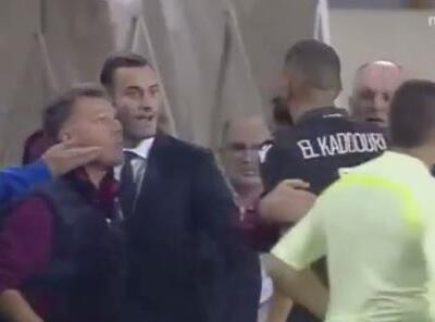 El Kaddouri shock: il presidente del Larissa gli sputa in faccia