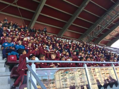 La Nazionale al Filadelfia tra i bambini granata