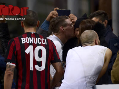 Bonucci ringrazia Belotti. Il gesto per il figlio non passa inosservato