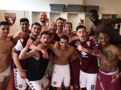 Da Falque a Baselli: la gioia negli spogliatoi dopo Torino-Inter
