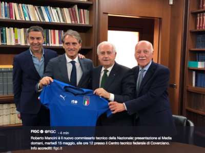 Mancini è il nuovo ct della Nazionale: è UFFICIALE