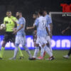 L'arbitro Pasqua con i giocatori della Spal in Torino-Spal 1-0 - Serie A 2018/2019