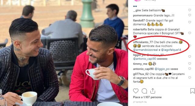 Antonini, commento omofobo dell’ex Milan a Falque e Izzo