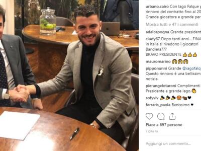 Torino, UFFICIALE, Falque ha rinnovato fino al 2022: “Sono orgoglioso”