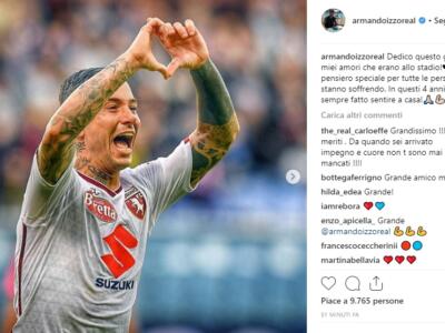 Izzo dedica il gol alla città di Genova: “Un pensiero per chi sta soffrendo”