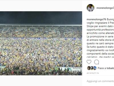 Longo: “Grazie Frosinone. Nessun sogno ti è precluso”