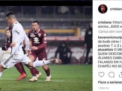 Incredibile Soriano: su Instagram “festeggia” il gol di Ronaldo
