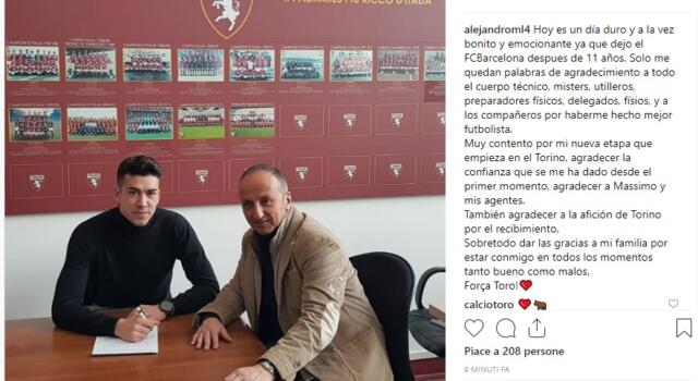 Alejandro Marcos ha firmato: UFFICIALE il suo arrivo al Torino