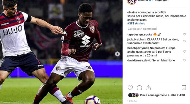 Il mea culpa di Aina: “Scusate per la sconfitta e per il rosso”