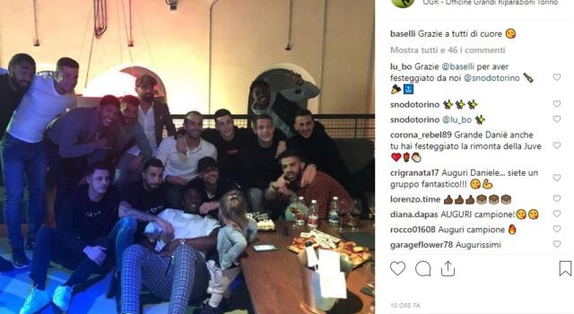 Baselli, compleanno con il Toro: festa di squadra con Millico e Ferigra