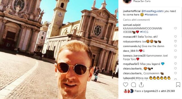 Joe Hart di nuovo a Torino, ma da turista: “Forza Toro”