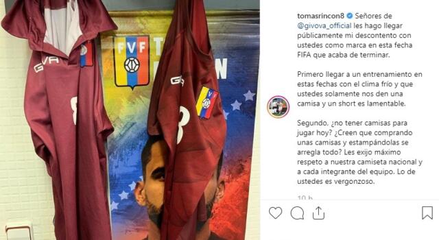 Rincon, sconfitta e attacco allo sponsor: “Non avevamo maglie per giocare”