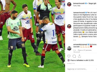 Rincon: “Io e Sirigu litighiamo sempre, ma siamo grandi amici”