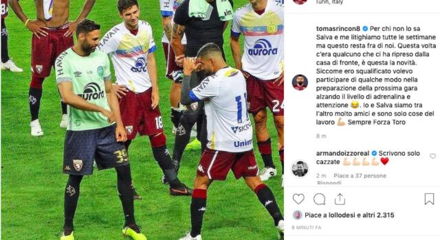 Rincon: “Io e Sirigu litighiamo sempre, ma siamo grandi amici”