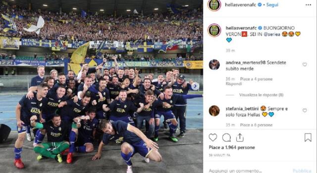 Verona, l’Hellas supera il Cittadella e torna in Serie A