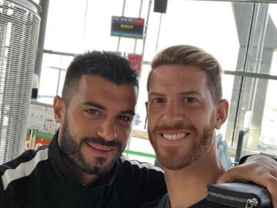 Vacanze finite: Falque e Ansaldi insieme in aeroporto. I giovani già a Torino