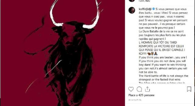 Djidji, il messaggio ai compagni a poche ore dall’esordio in coppa