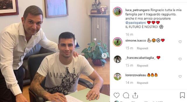 Petrungaro-Torino, c’è la firma fino al 2022