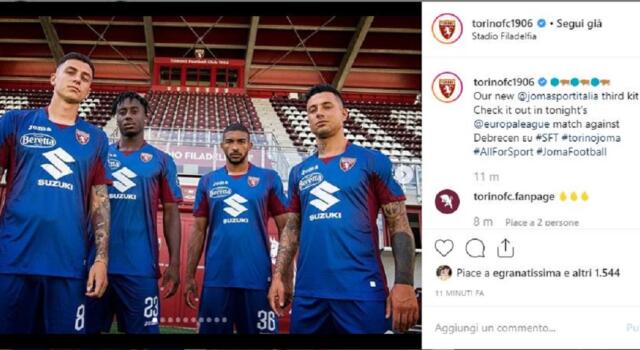 Torino, svelata la terza maglia: esordirà contro il Debrecen