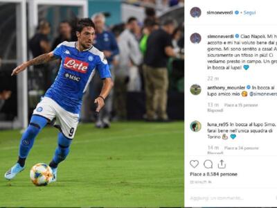Verdi saluta il Napoli: “Ci vediamo presto in campo”