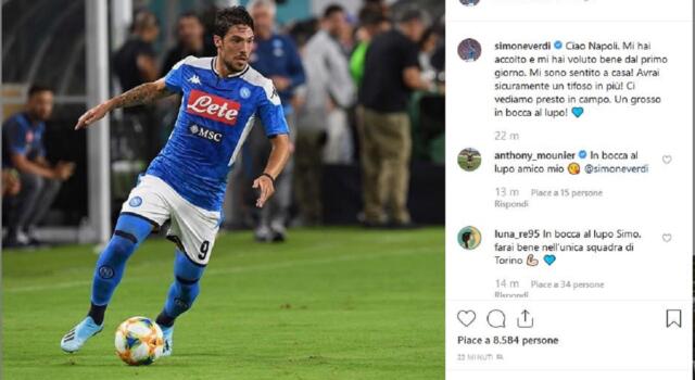 Verdi saluta il Napoli: “Ci vediamo presto in campo”