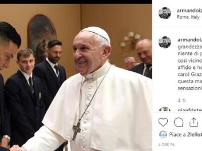 Izzo. l’emozione all’udienza: “Grazie Papa Francesco”