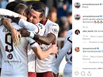 Entusiasmo sui social dopo Brescia-Toro, Izzo: “Questo è lo spirito giusto”