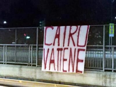 Torino, striscioni “Cairo Vattene” comparsi nella notte