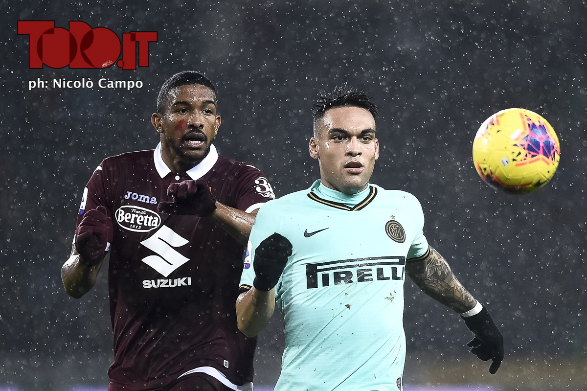 Gleison Bremer e Lautaro Martinez in Torino-Inter 0-3, serie A 2019/2020