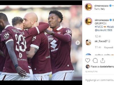 Zaza sui social: “Bella vittoria di gruppo”. E quel #blablabla…