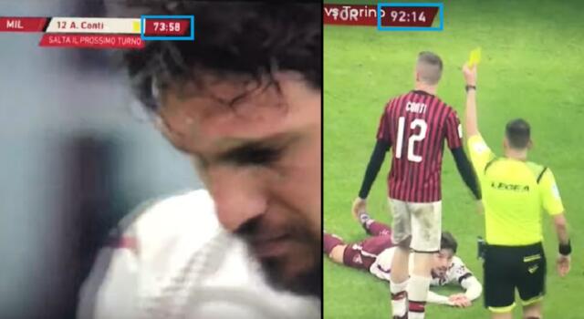 Conti, giallo… sui gialli: quante volte è stato ammonito?