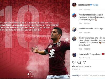 Iago Falque saluta il Torino: “Non si tratta di un addio ma è un arrivederci”
