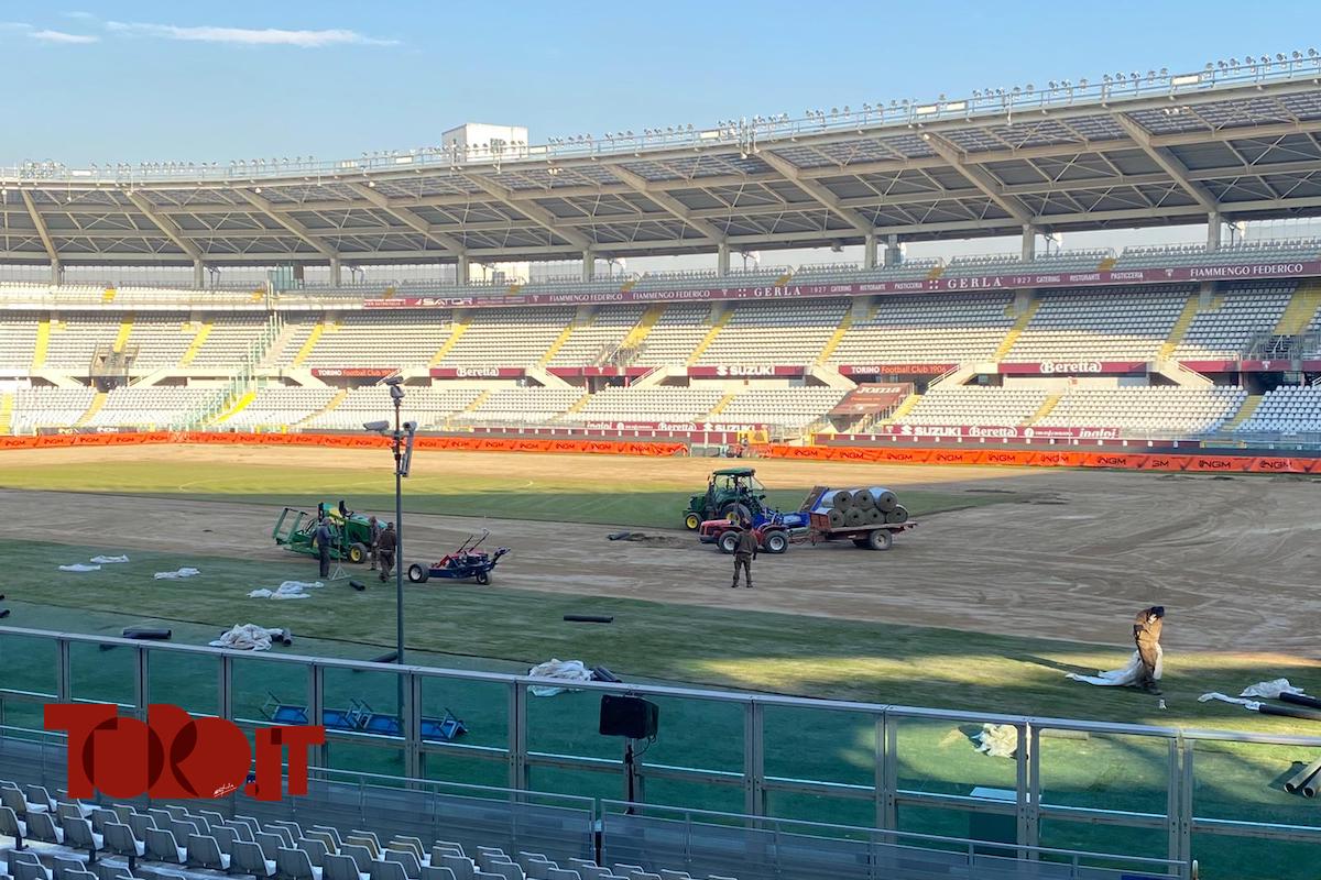 Rizollatura allo stadio: per Toro-Milan ci sarà il prato nuovo