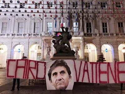 “Cairo vattene”: dal Comune a Superga, la contestazione itinerante per Torino