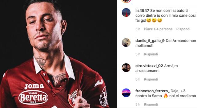 Millico è “positivo”, Izzo mostra il cuore granata: il Toro torna sui social