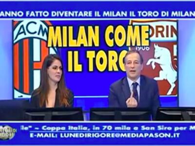 “Milan come il Toro” ma in negativo. La grafica TV fa infuriare i tifosi