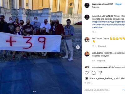 Toro, i tifosi granata a Superga omaggiano le vittime dell’Heysel