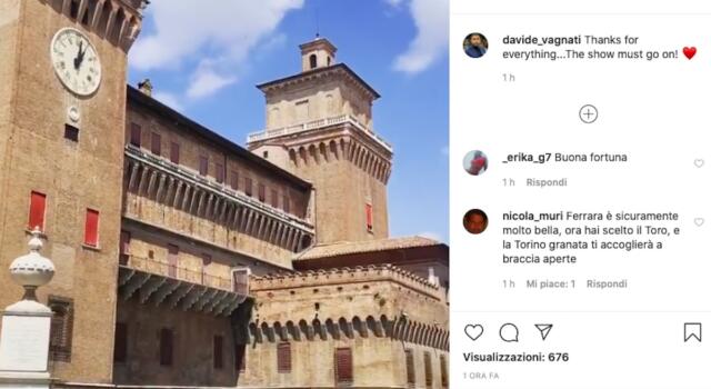 Vagnati saluta Ferrara: è pronto a trasferirsi a Torino: “The show must go on”