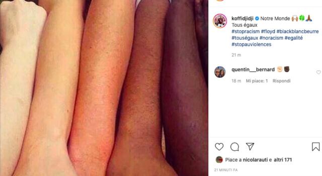 Caso Floyd, il messaggio di Djidji contro il razzismo: “Siamo tutti uguali”