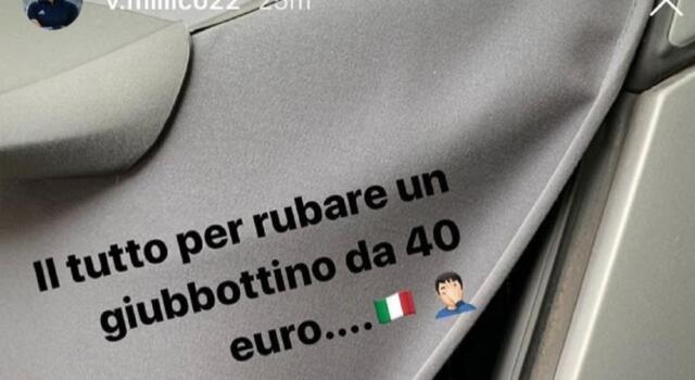 Millico, furto in macchina: “Tutto questo per un giubbottino da 40 euro”