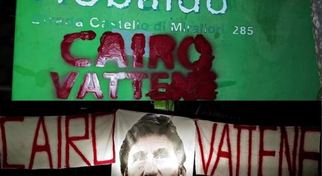 “Cairo vattene”, al Robaldo il messaggio contro il presidente del Torino