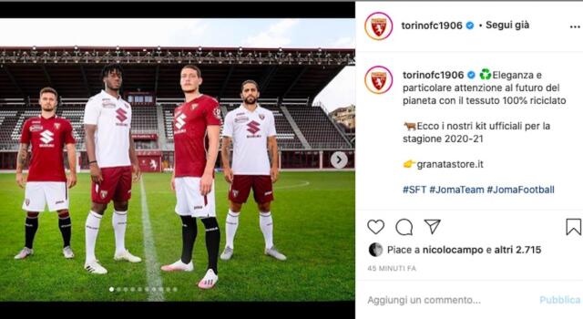 Vi piacciono le nuove maglie del Torino?