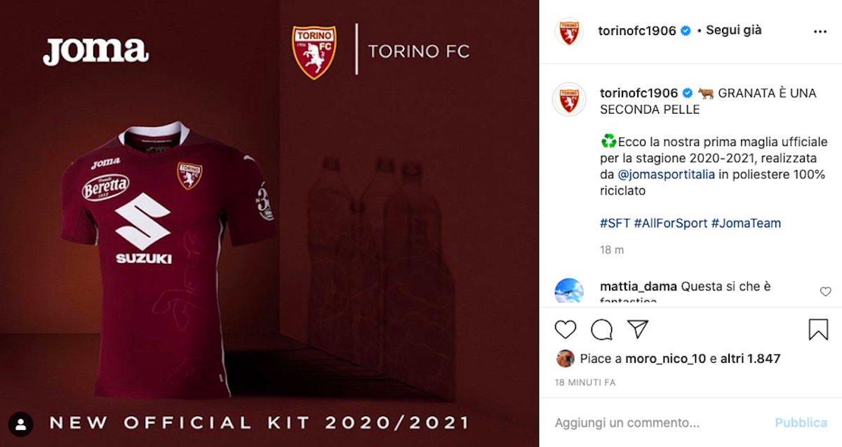 Prima maglia del Torino